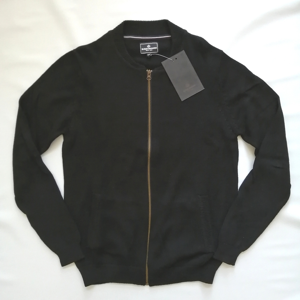 Black Label Black Cardigan Small NWT